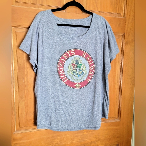 Maglietta Donna Harry Potter Hogwarts Railways – T-Shirt In Cotone, Maniche Corte